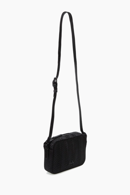 Crossbody Magna canvas embroidery black - alternative