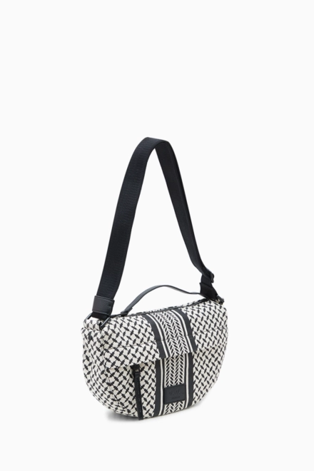 Crossbody Melly canvas heritage stripe black - alternative