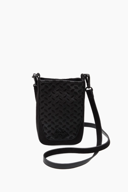 Flat Crossbody Milwa grainy vegan leather black - alternative