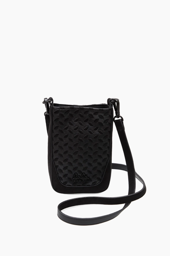 Black vegan leather crossbody bag online