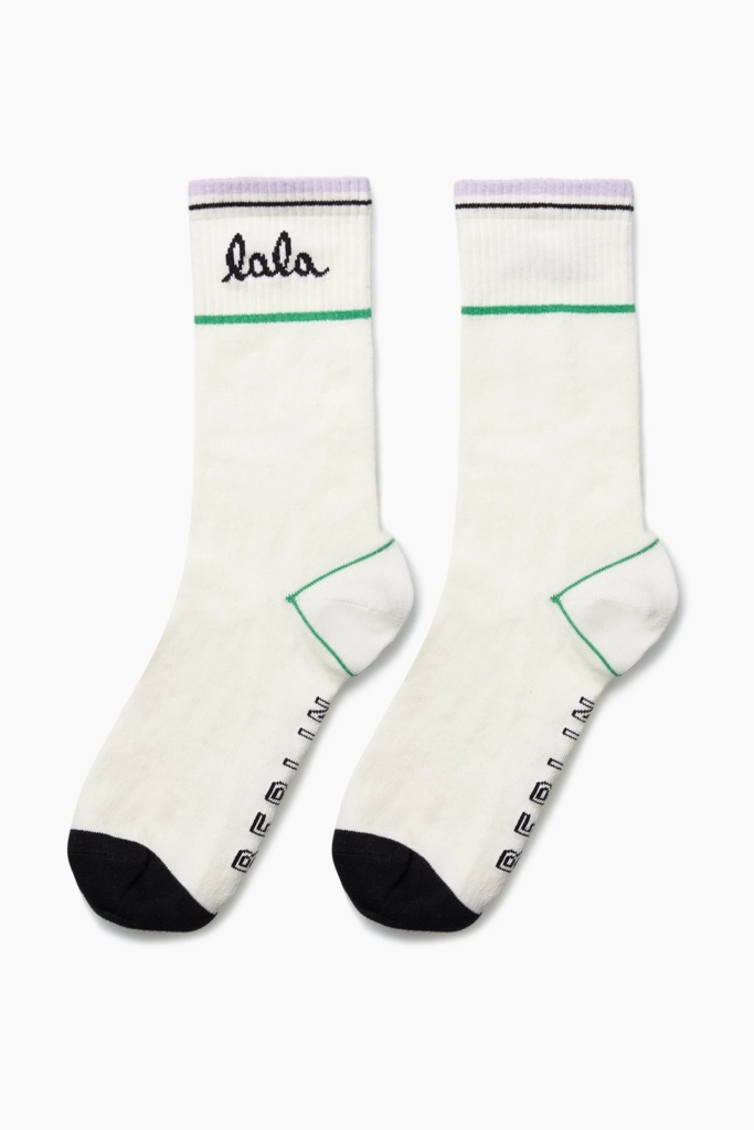 Lala Berlin Socks Allena cotton mix white