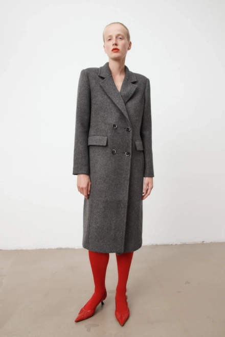 Coat Cosima wool mix dark grey - alternative