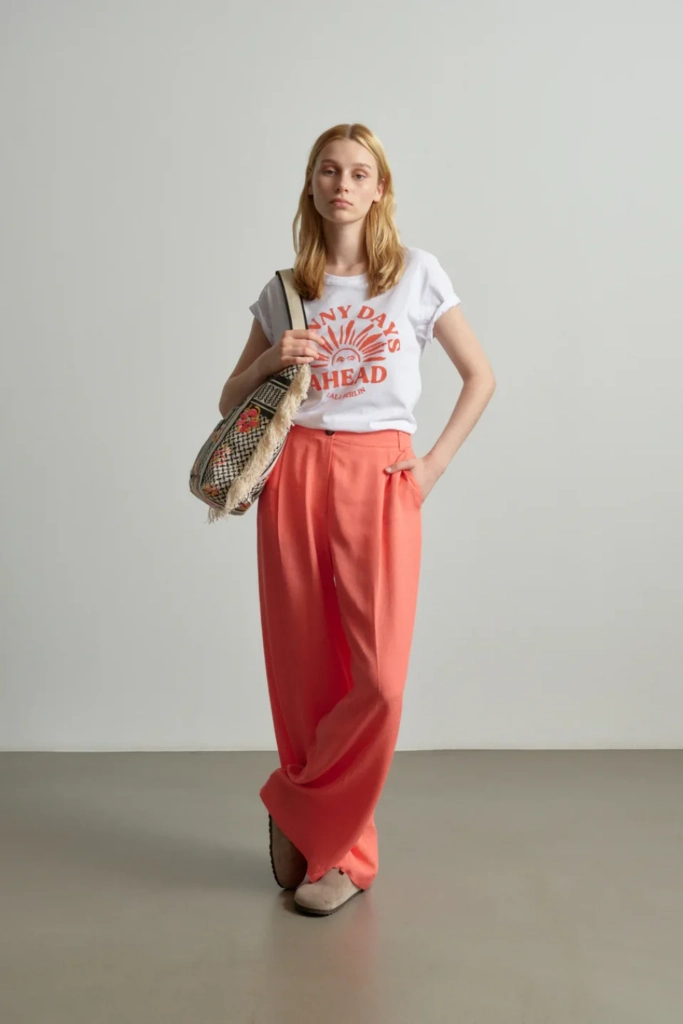 Lala Berlin Pants Polko viscose mix underwater melon