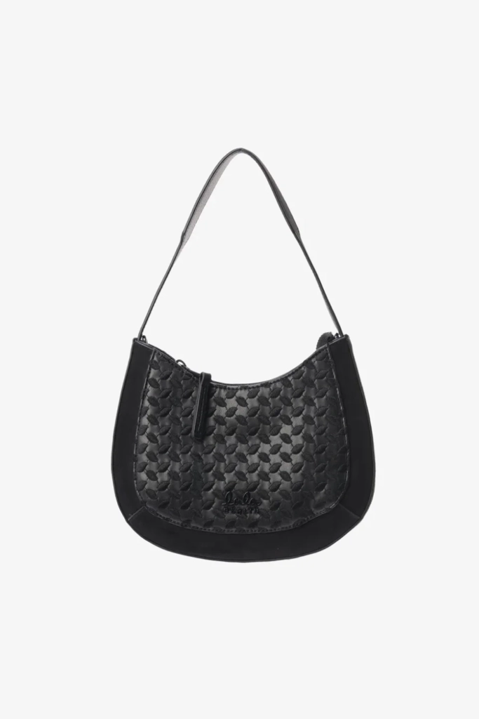 Lala Berlin Mini Shoulderbag Mesca vegan leather heritage embroidery black