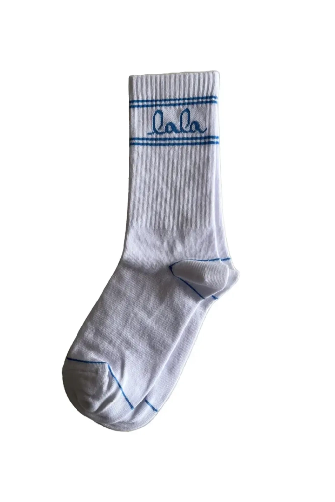 Lala Berlin Socks Amaya cotton mix white/blue