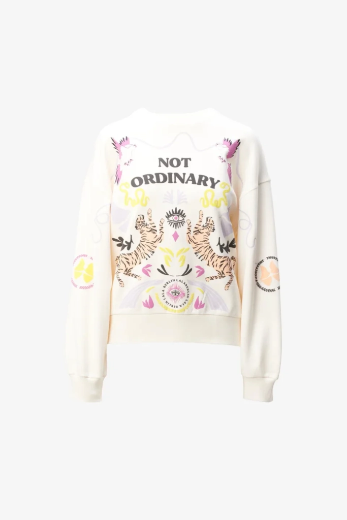 Lala Berlin Sweatshirt Izoni cotton not ordinary cream