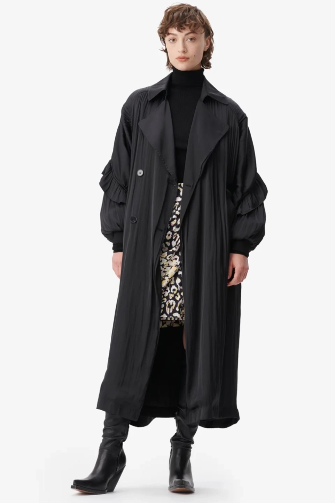 Lala Berlin Coat Olaya polyester mix black