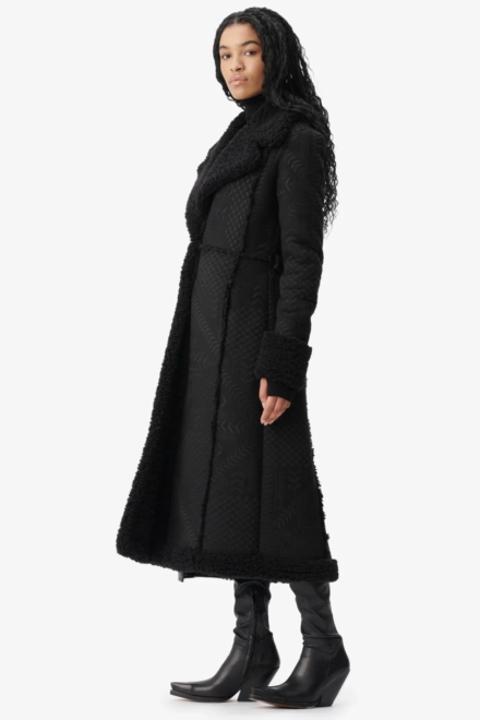 Coat Osia polyester heritage star black - alternative