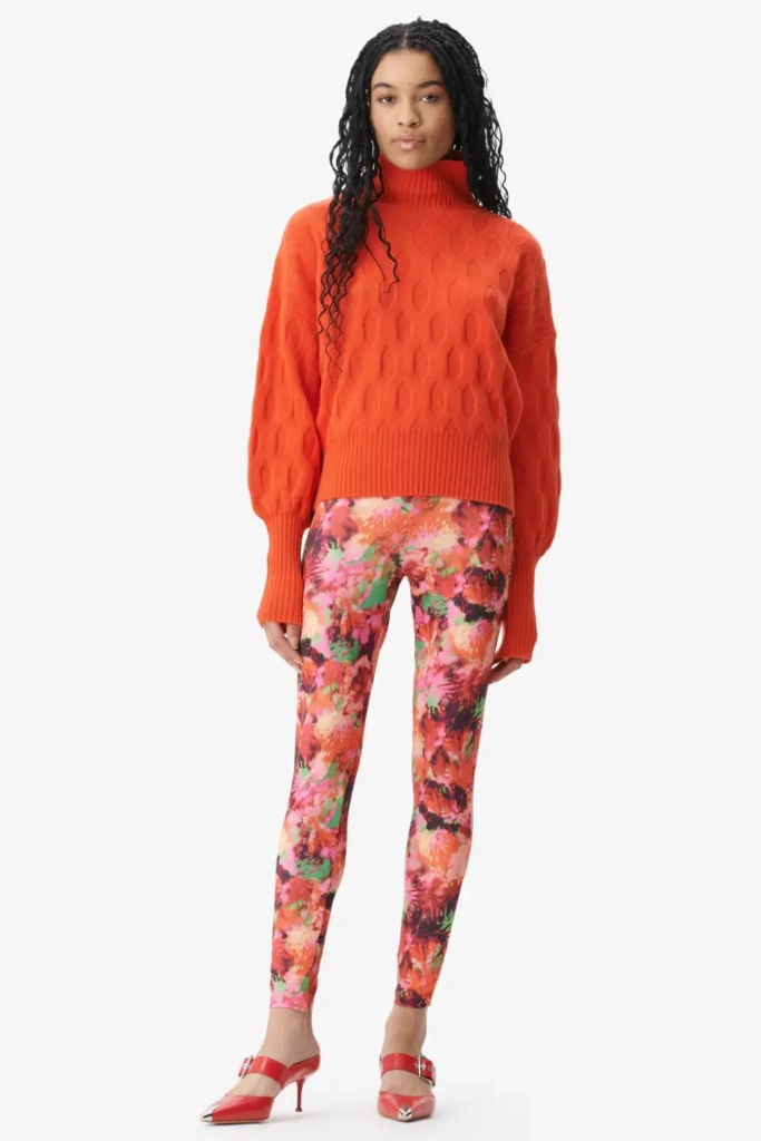 Lala Berlin Legging Leonie polyester mix shibori flower