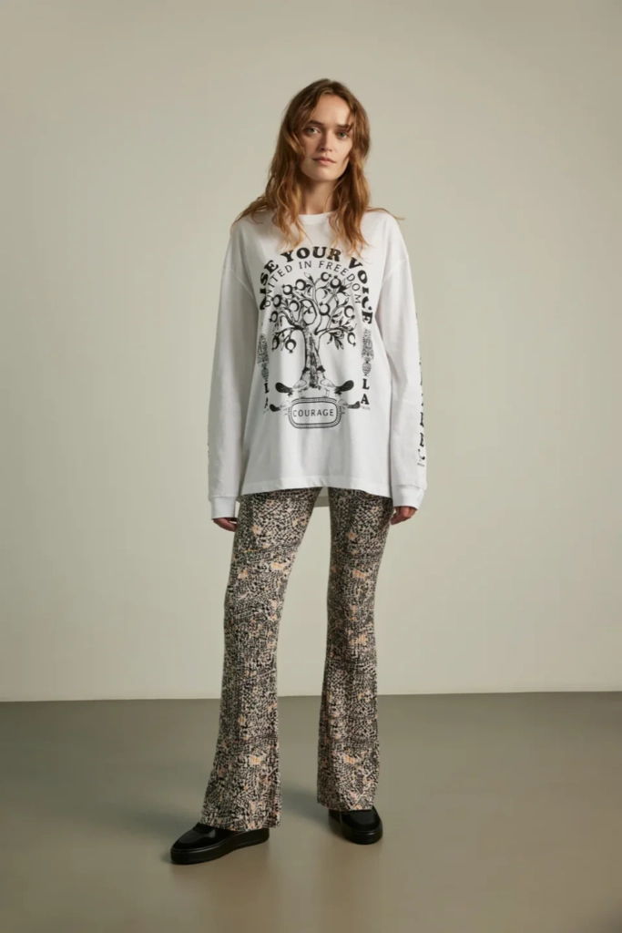 Lala Berlin Igor Longsleeves cotton raise your voice white