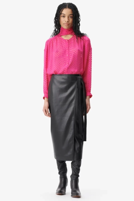 Skirt Siana polyester mix black