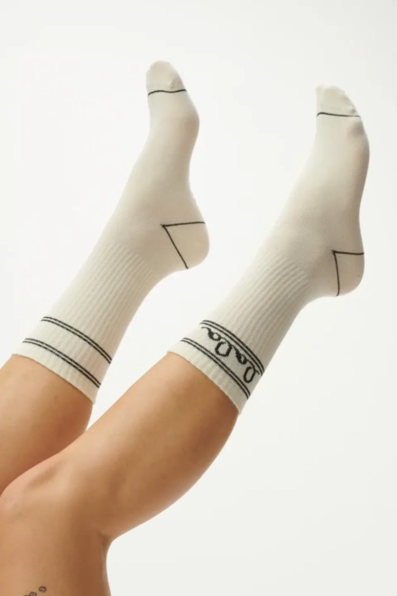 Socks Alja cotton mix white - alternative