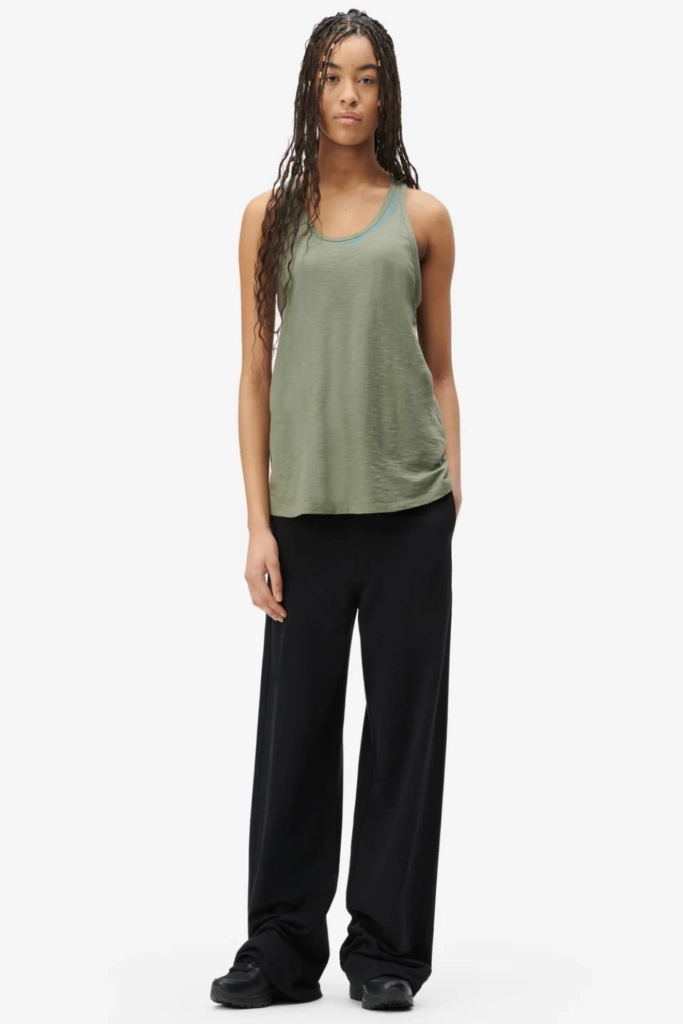 Lala Berlin Tank Top Tara cotton olive