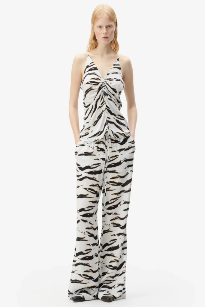 Lala Berlin Top Tiko viscose zebra wave