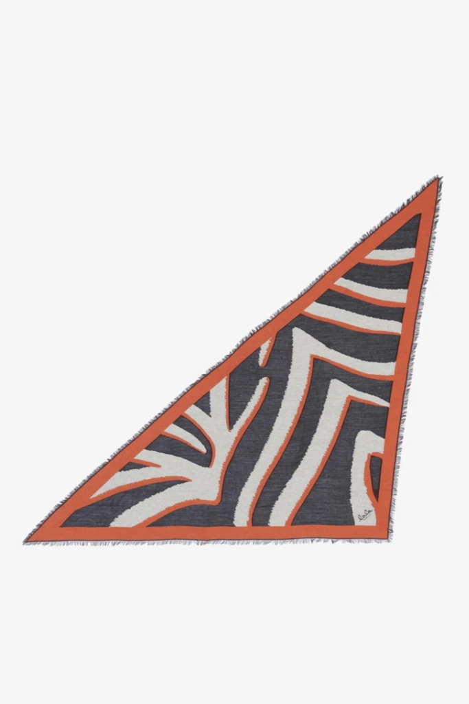 Lala Berlin Triangle Ajen wool mix bold zebra black