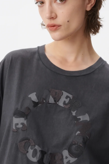 T-Shirt Celia cotton encourage antracite - alternative