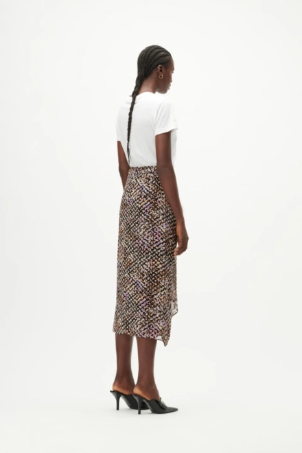 Skirt Sidney viscose floral heritage - alternative