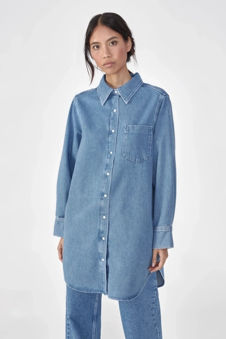 Dress Dakota denim washed blue