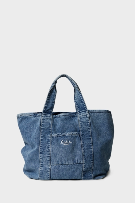 East West Tote Merge denim washed blue