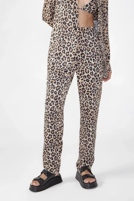 Pants Peggy viscose satin leo